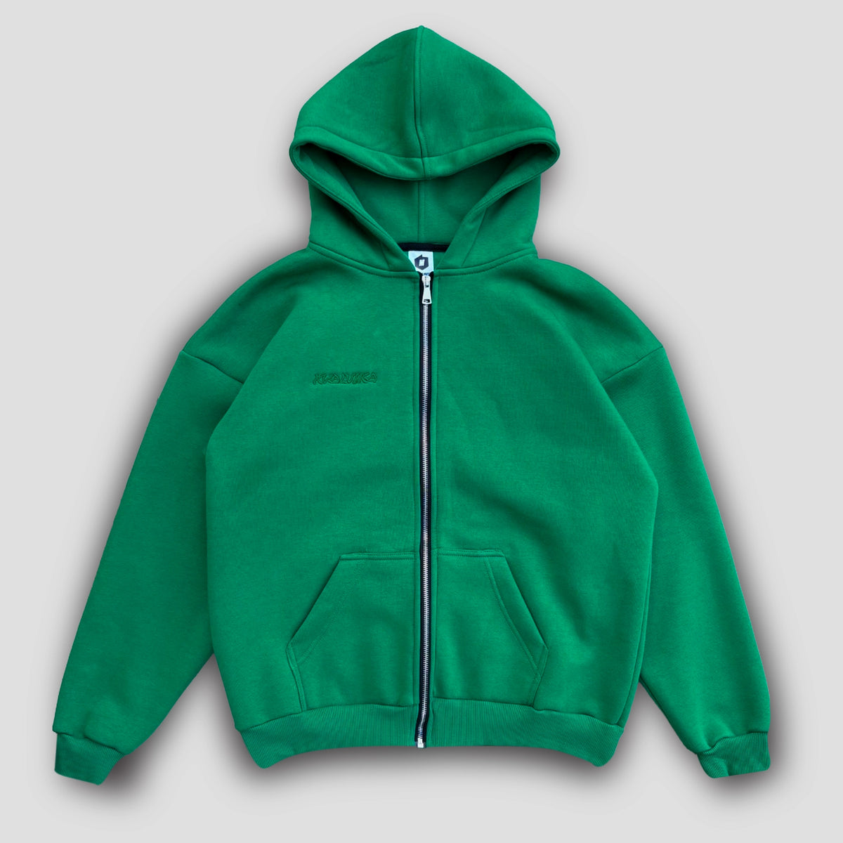 BLUZA ZIP KVALVIKA ZIELONA